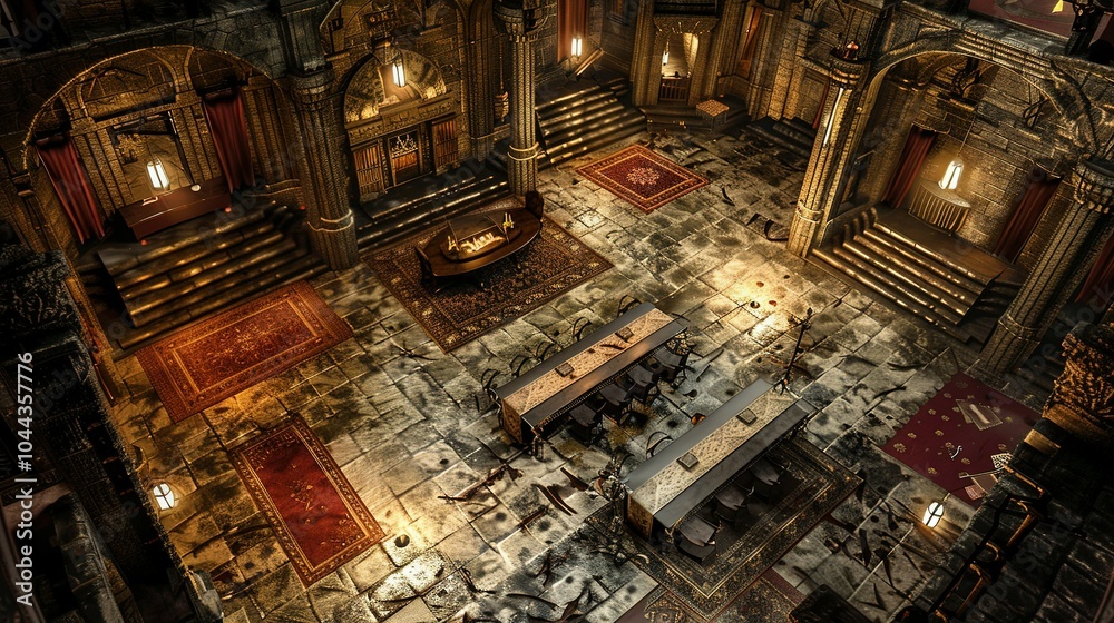 Vampire’s Lair: Detailed DnD Battlemap of a Dark Fantasy Room Vampire’s Lair: Detailed DnD Battlemap of a Dark Fantasy Room