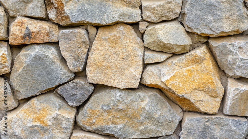 Fototapeta premium Natural Stone Wall with Soft Lighting and Textures