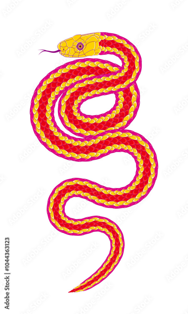 abstract orange cartoon snake pattern abstract orange cartoon snake pattern