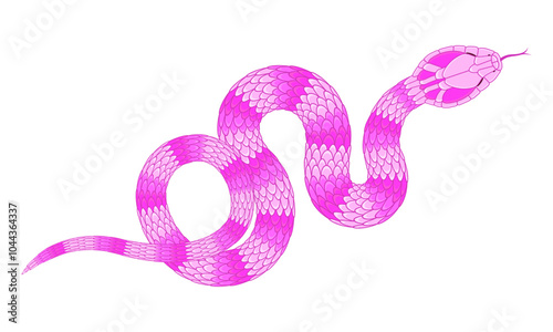 abstract orange cartoon snake pattern