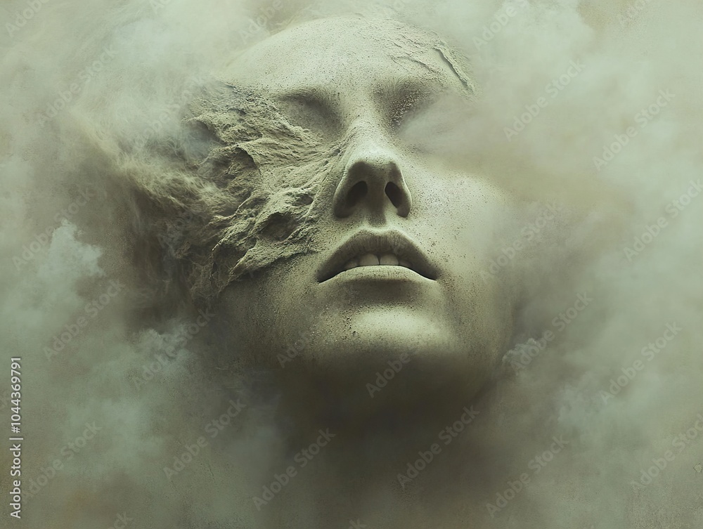 Surreal Portrait of a Woman in Fog Surreal Portrait of a Woman in Fog