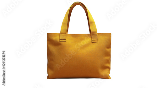 Stylish yellow bag made from eco-friendly fabric.