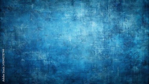 Abstract Blue Background with Worn and Distressed Texture