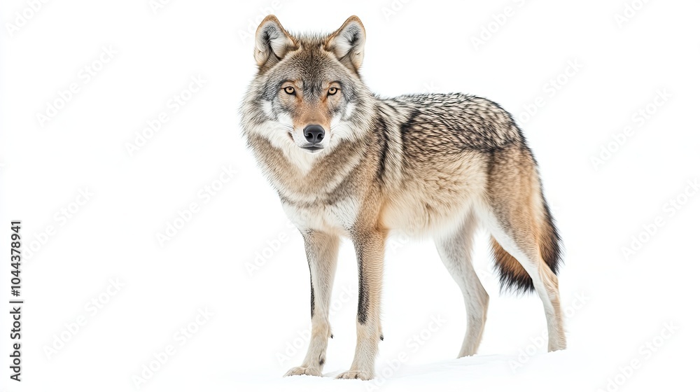 Fototapeta premium wolf isolated on white background