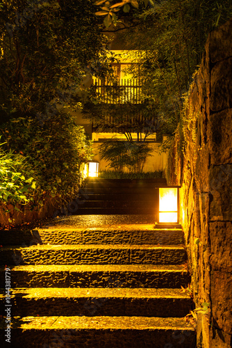 Zhejiang Province Shaoxing City - Night view of Gujian Hotel photo