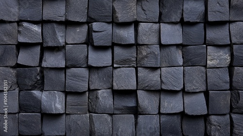 Sophisticated and natural aesthetic of purple slate tiles arrangement