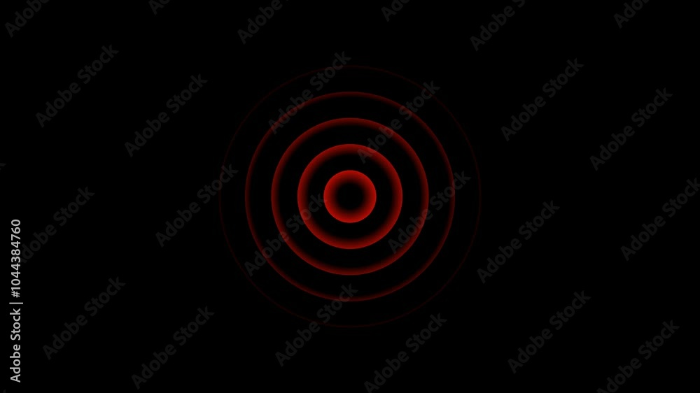 radio waves background animation on background.