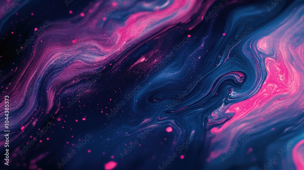 Fototapeta premium Abstract Swirling Pattern with Pink and Blue Hues