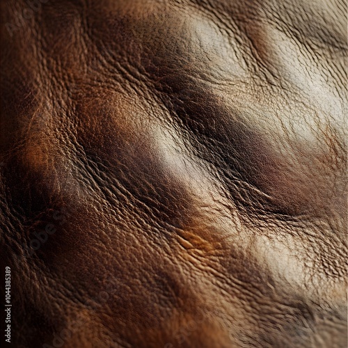 Detailed Texture of Rugged and Weathered Leather Background