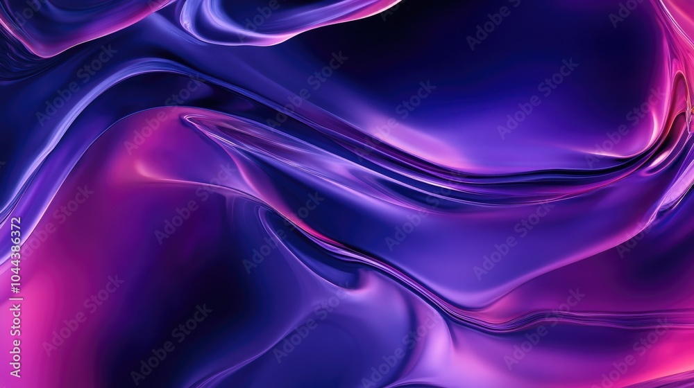Naklejka premium Abstract Purple and Pink Liquid Swirls