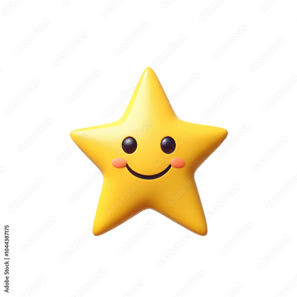 Cheerful Star Emoji with a Happy Face Radiating Joy and Positivity in a Minimalistic Design for Creative Expressions Cheerful Star Emoji with a Happy Face Radiating Joy and Positivity in a Minimalistic Design for Creative Expressions