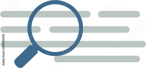 magnifying glass on the background