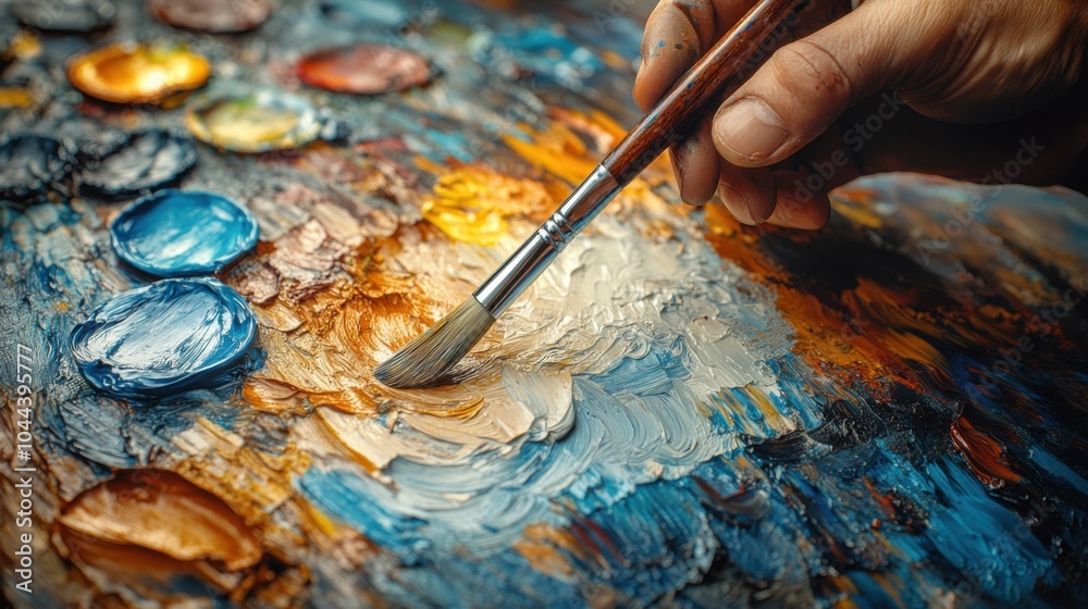 Enthusiastic painting session. Featuring an artist with a canvas. Highlighting creativity and expression. Ideal for arts and crafts tutorials. Enthusiastic painting session. Featuring an artist with a canvas. Highlighting creativity and expression. Ideal for arts and crafts tutorials.