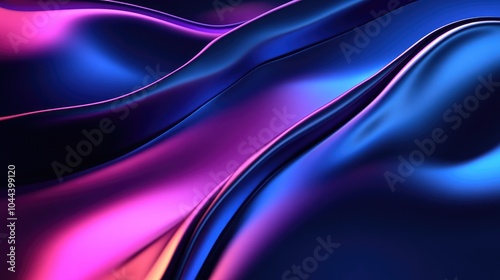 Abstract Swirling Gradient of Blue and Purple