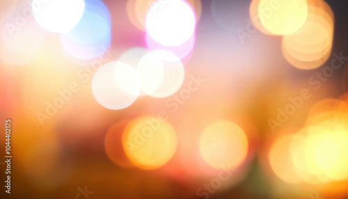 Vibrant Bokeh abstract blurred background music festival stage show performance party. Colorful bokeh background spark animate motion. Backdrop display with twinkling nightlife shape blinking light