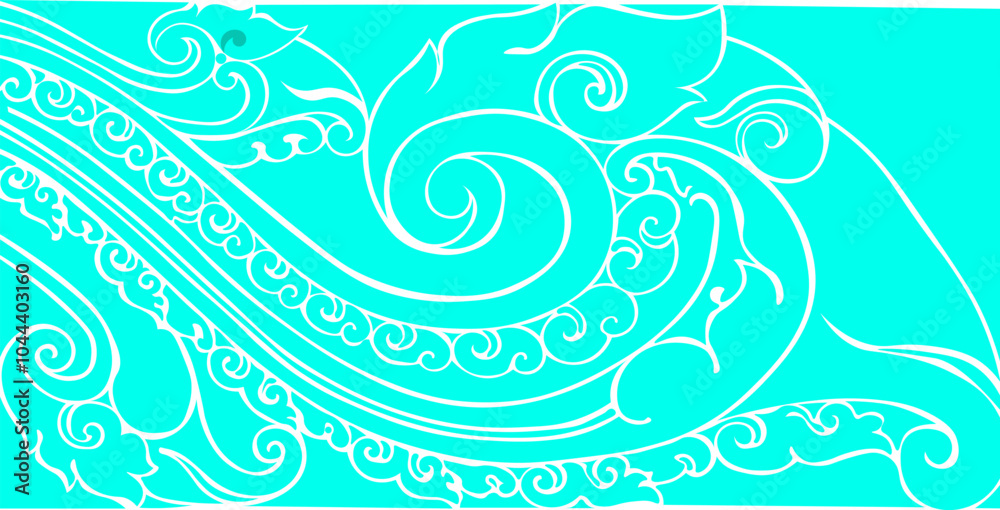 Traditional pattern of Indonesia. floral pattern Traditional pattern of Indonesia. floral pattern
