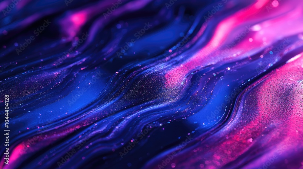 Abstract Wavy Texture with Blue and Pink Color Gradient and Glitter Abstract Wavy Texture with Blue and Pink Color Gradient and Glitter