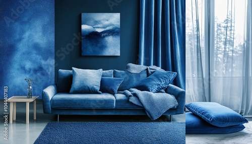 Minimalist and unique interior design in the house