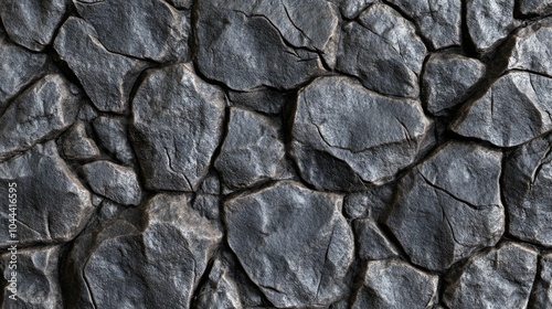 Detailed Stone Wall Textures with High Contrast Lighting