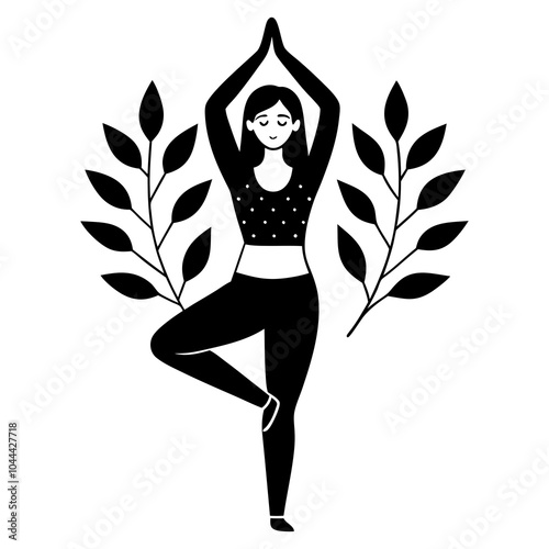 Women Yoga Silhouette Clip art Vector
