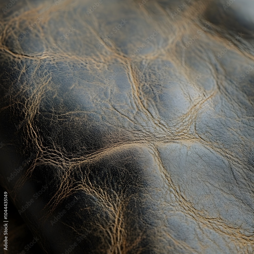 Seamless Texture of Rugged and Aged Leather Background with Natural Patterns Seamless Texture of Rugged and Aged Leather Background with Natural Patterns