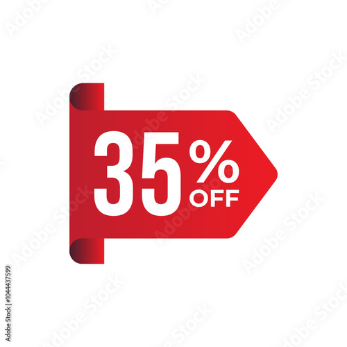 red sale tags displaying discounts. Ideal for promotions or marketing materials during sales events or seasonal offers.