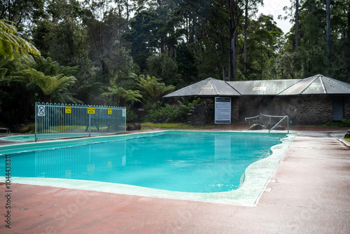 outdoor swimming pool in forest in a national park in australia