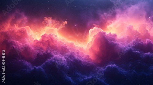 Dark purple blue black abstract grainy background, glowing vibrant colour gradient shape, noise texture poster header banner cover design