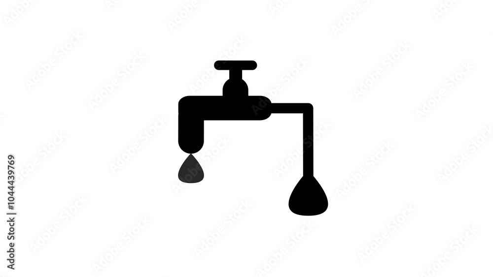 Water supply, utility icon. Vector stock illustration, flat style. House icon symbol vector image. Water supply, utility icon. Vector stock illustration, flat style. House icon symbol vector image.
