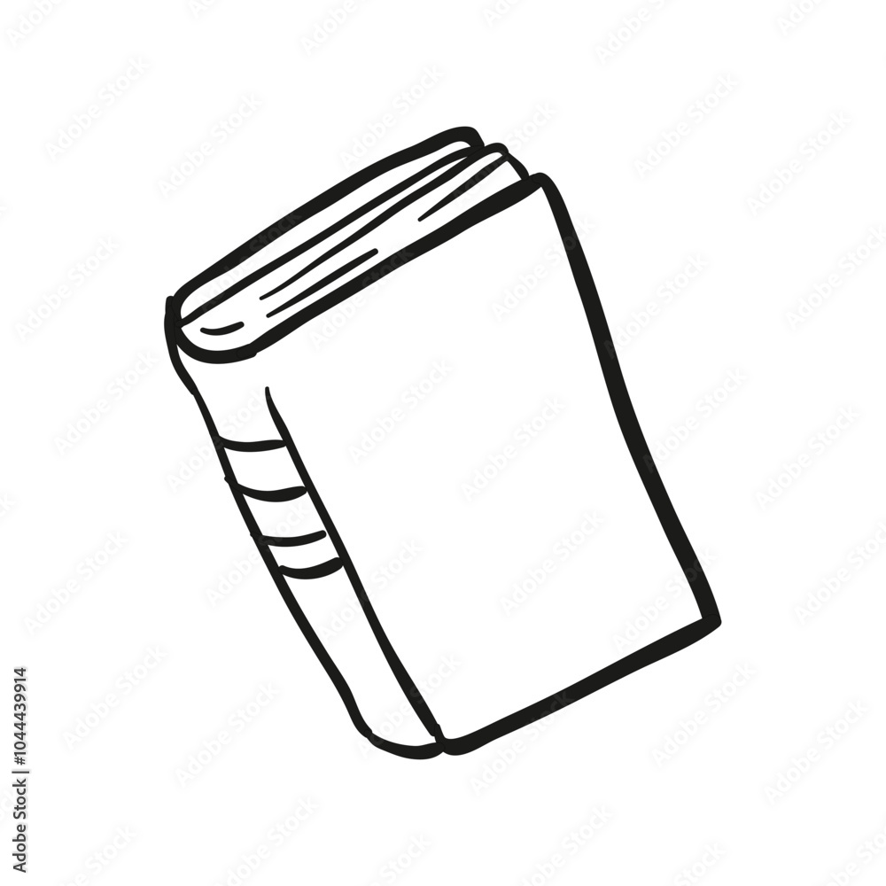 illustration of a closed book icon in pen style illustration of a closed book icon in pen style