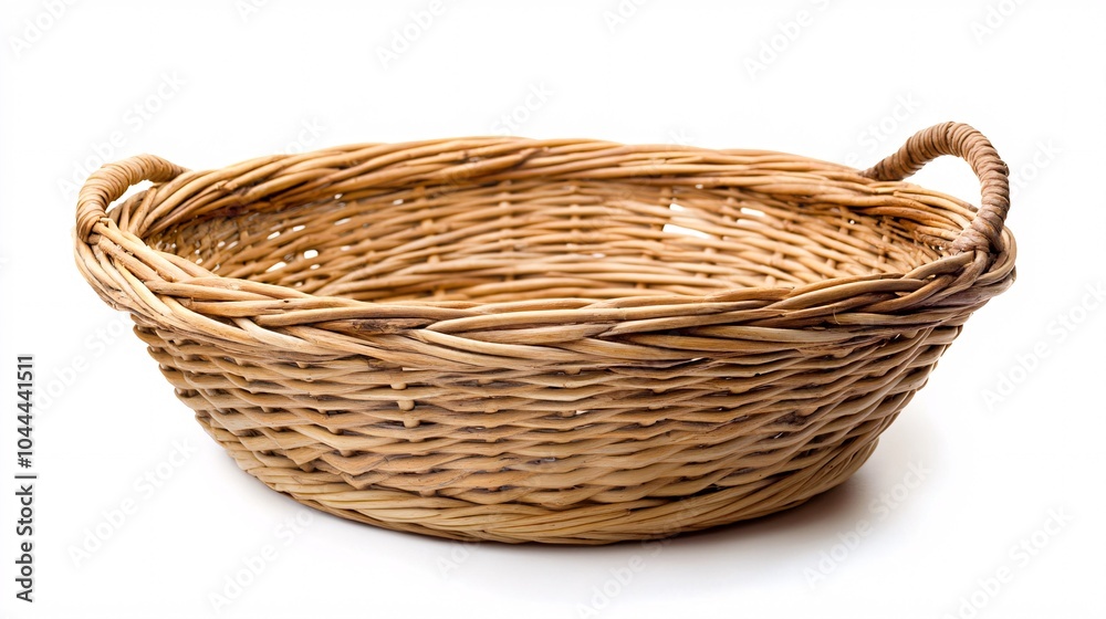 wicker basket isolated on white background wicker basket isolated on white background