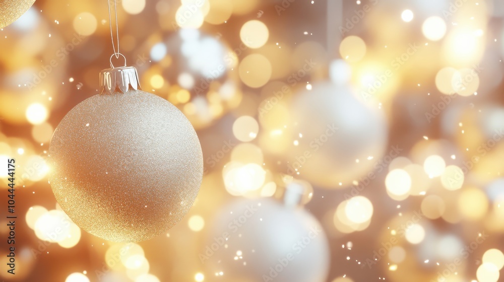 A bokeh abstract background with soft, glowing orbs of light in gold and white, creating a festive and magical atmosphere for holiday designs. A bokeh abstract background with soft, glowing orbs of light in gold and white, creating a festive and magical atmosphere for holiday designs.