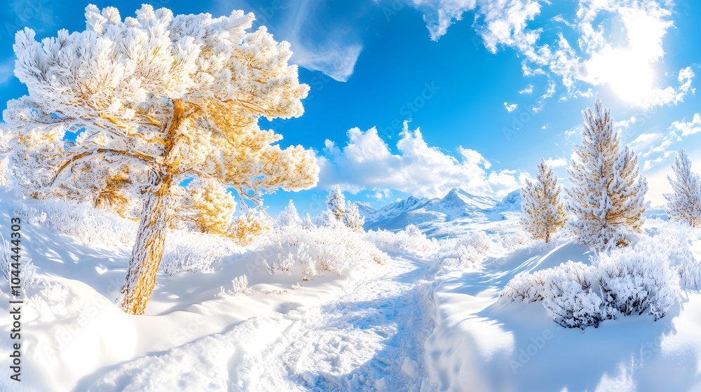 Frosty Pines in Winter Wonderland Frosty Pines in Winter Wonderland