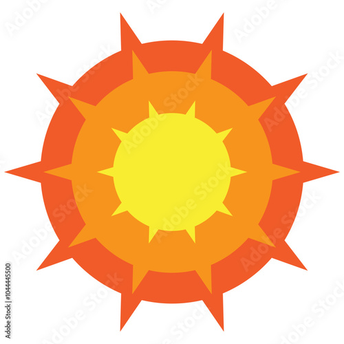 abstract sun vector illustration