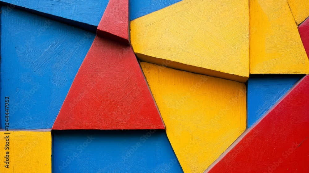 Fototapeta premium Vibrant Geometric Patterns in Bold Colors