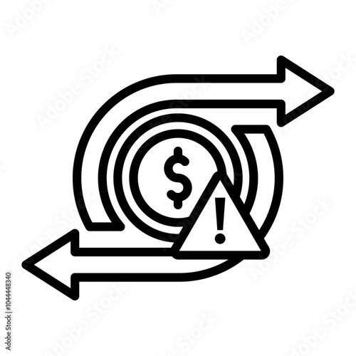Currency Devaluation Icon
