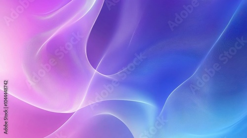 A smooth gradient vector background with flowing lines and soft transitions from purple to blue, offering a minimalist and calming design perfect for tech or wellness projects