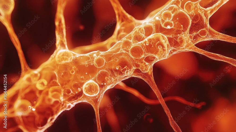 Close-Up of Hair Follicle Under Microscope