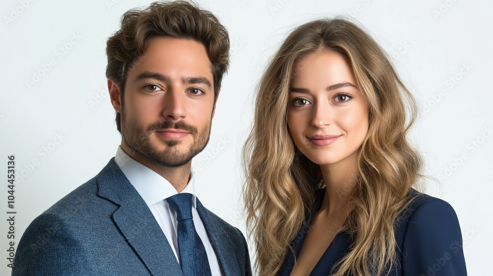 Professional Young Team Smiling in Formal Attire Group Portrait Professional Young Team Smiling in Formal Attire Group Portrait