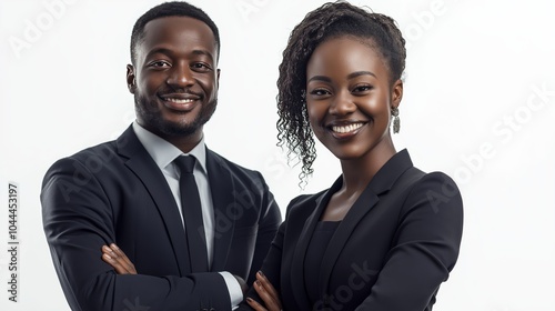 Professional Young Team Smiling in Formal Attire Group Portrait