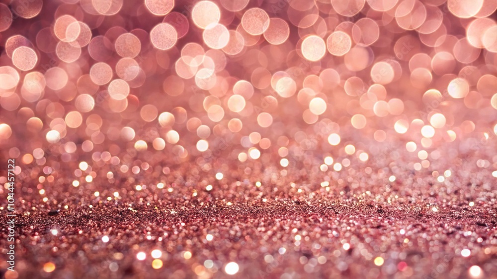 Rose gold glitter bokeh texture background with pink champagne sparkle pattern Rose gold glitter bokeh texture background with pink champagne sparkle pattern