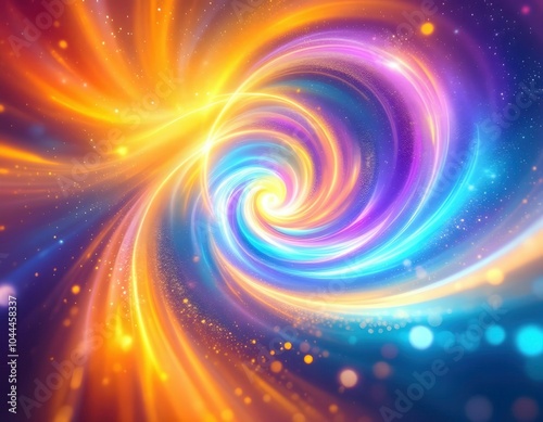 Colorful Light Energy Vortex