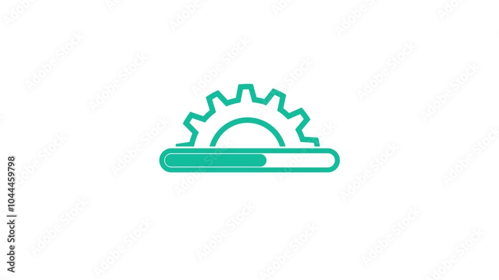 thin line gear like update or upgrade software icon thin line gear like update or upgrade software icon