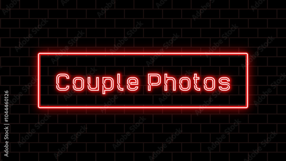 Couple Photos のネオン文字 Couple Photos のネオン文字