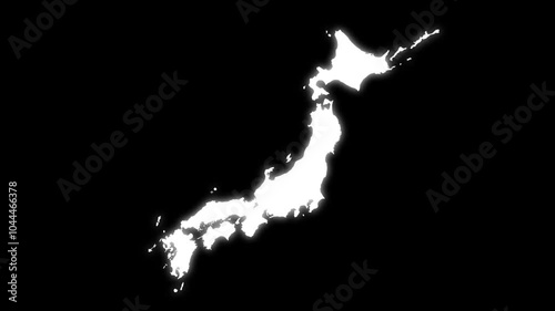 ダストが集まってできた日本地図