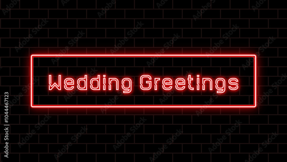 Wedding Greetings のネオン文字 Wedding Greetings のネオン文字