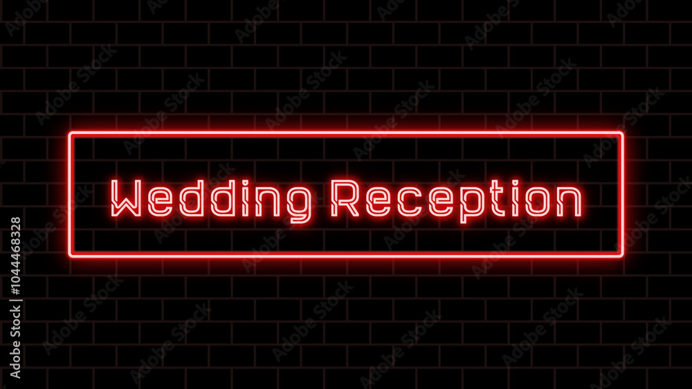 Wedding Reception のネオン文字 Wedding Reception のネオン文字