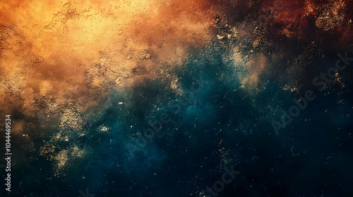 Abstract Background with Gold and Blue Texture