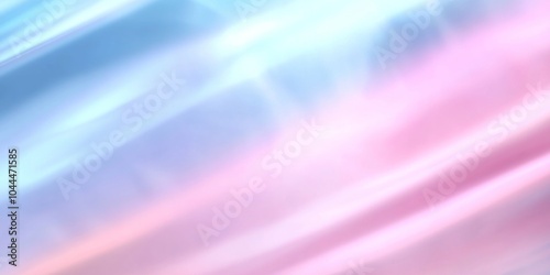 Iridescent Abstract Holographic Pattern with Soft Pastel Colors photo