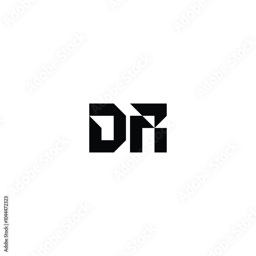 DR monogram logo design letter text name symbol monochrome logotype alphabet character simple logo